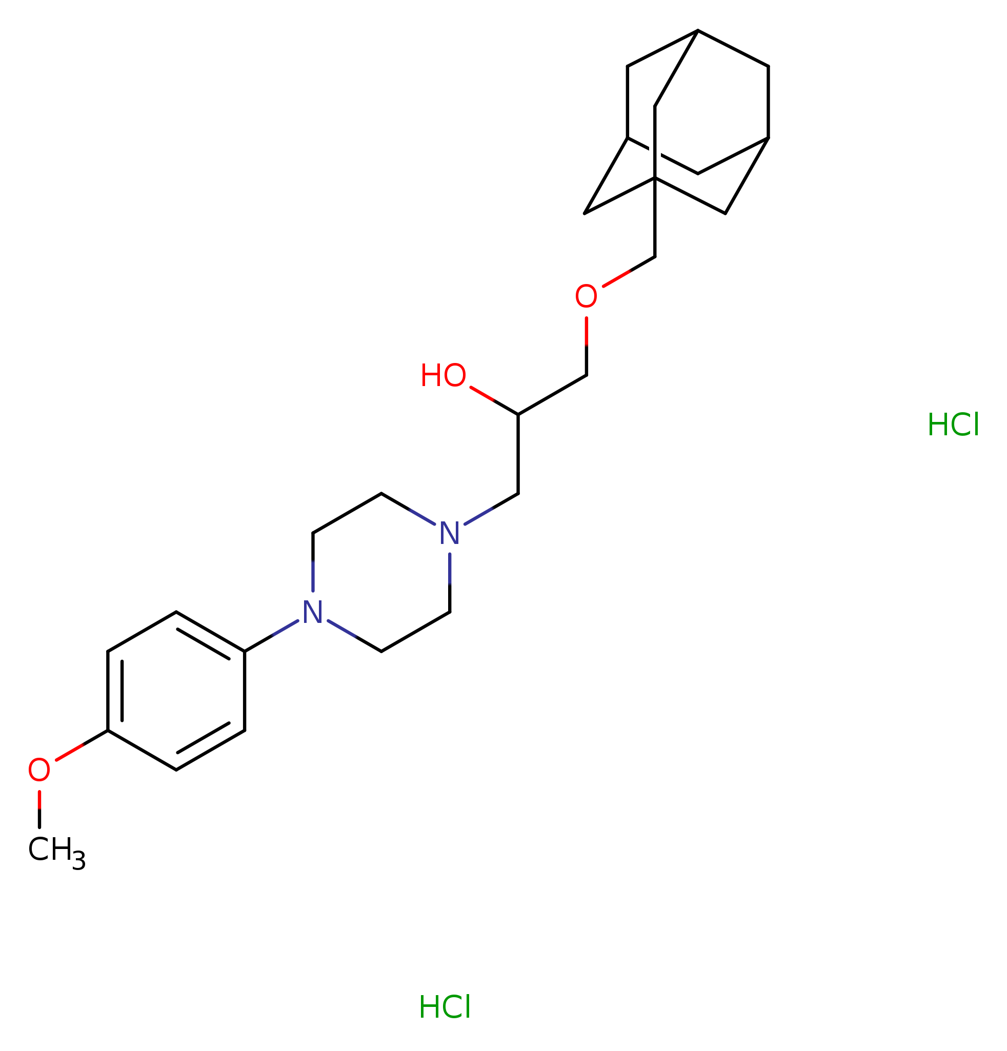 1-[(adamantan-1-yl)methoxy]-3-[4-(4-methoxyphenyl)piperazin-1-yl]propan-2-ol dihydrochloride
