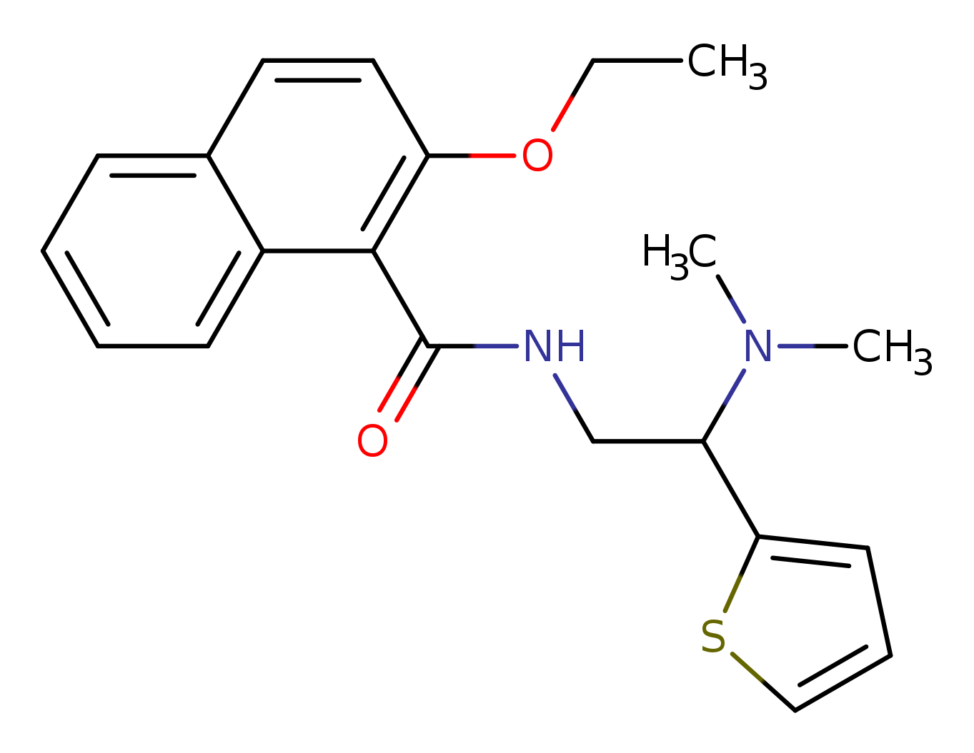 N-[2-(dimethylamino)-2-(thiophen-2-yl)ethyl]-2-ethoxynaphthalene-1-carboxamide