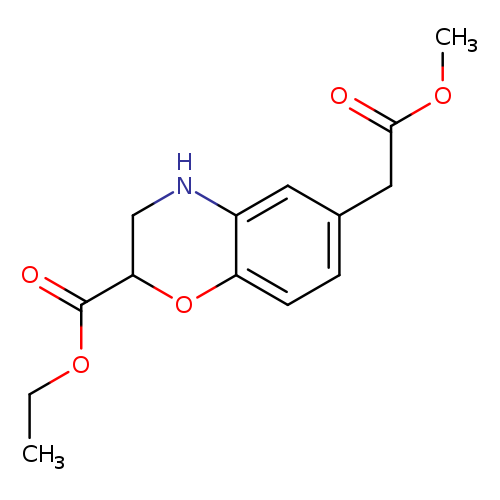 ethyl 6-(2-methoxy-2-oxoethyl)-3,4-dihydro-2H-1,4-benzoxazine-2-carboxylate