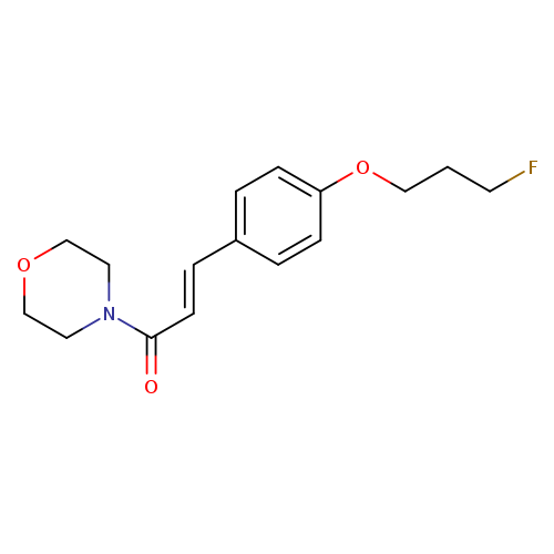 (2E)-3-[4-(3-fluoropropoxy)phenyl]-1-(morpholin-4-yl)prop-2-en-1-one