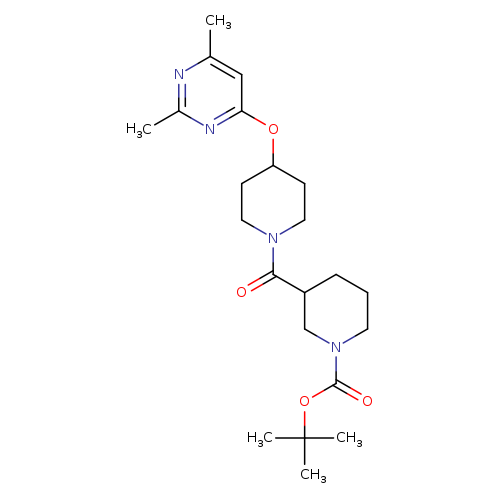 tert-butyl 3-{4-[(2,6-dimethylpyrimidin-4-yl)oxy]piperidine-1-carbonyl}piperidine-1-carboxylate