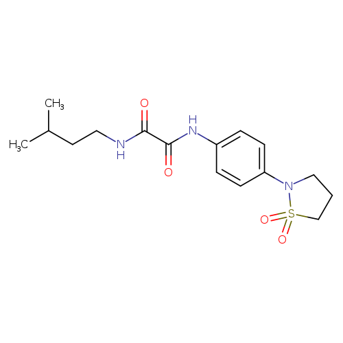 N'-[4-(1,1-dioxo-1lambda6,2-thiazolidin-2-yl)phenyl]-N-(3-methylbutyl)ethanediamide