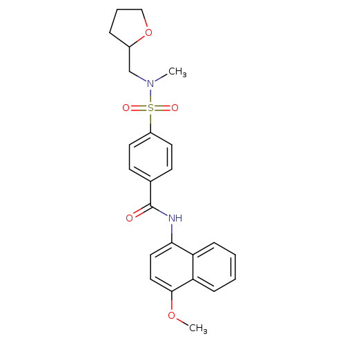 N-(4-methoxynaphthalen-1-yl)-4-{methyl[(oxolan-2-yl)methyl]sulfamoyl}benzamide