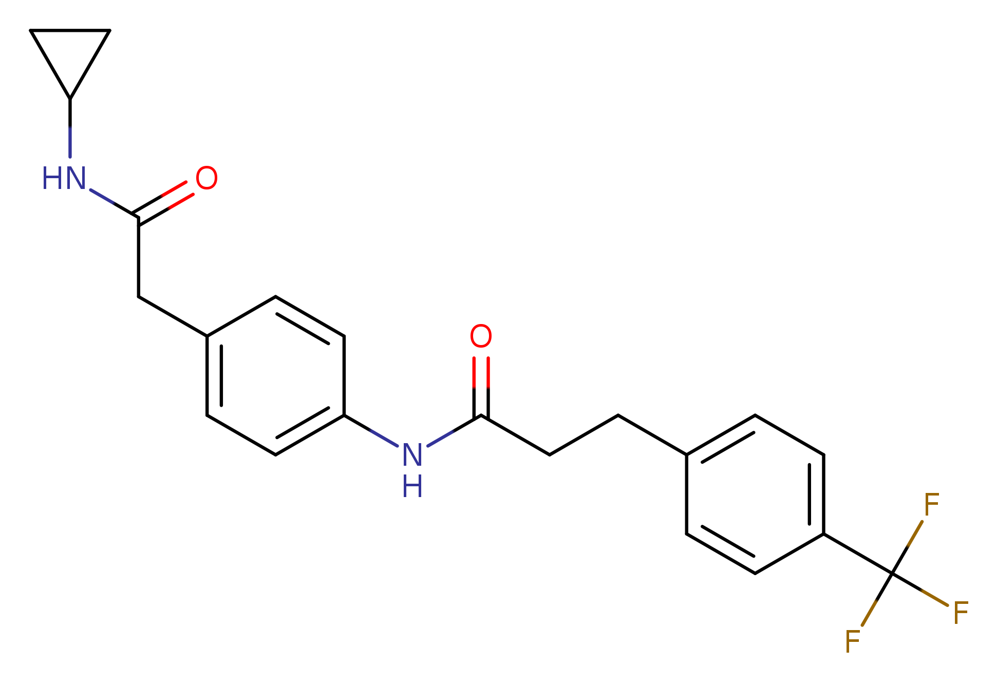 N-{4-[(cyclopropylcarbamoyl)methyl]phenyl}-3-[4-(trifluoromethyl)phenyl]propanamide
