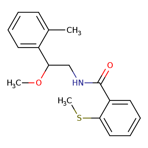 N-[2-methoxy-2-(2-methylphenyl)ethyl]-2-(methylsulfanyl)benzamide