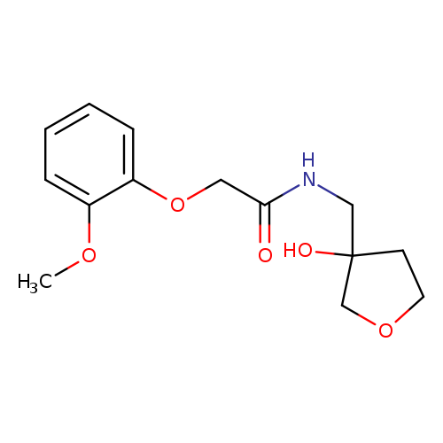 N-[(3-hydroxyoxolan-3-yl)methyl]-2-(2-methoxyphenoxy)acetamide