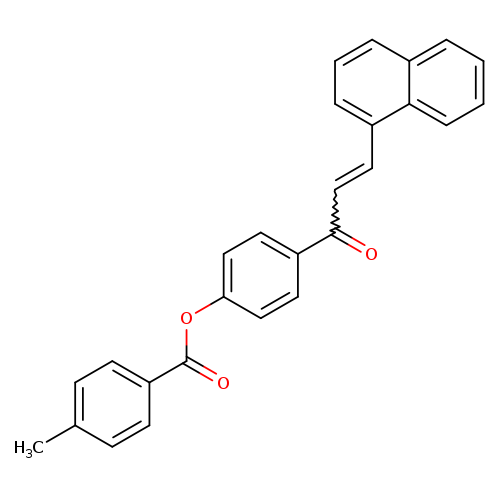 4-[(2Z)-3-(naphthalen-1-yl)prop-2-enoyl]phenyl 4-methylbenzoate