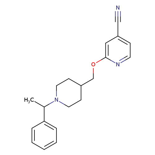 2-{[1-(1-phenylethyl)piperidin-4-yl]methoxy}pyridine-4-carbonitrile
