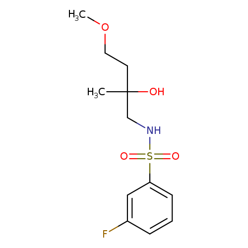 2-[(3-fluorobenzenesulfonamido)methyl]-4-methoxybutan-2-ol