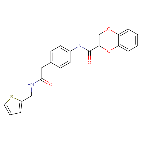 N-[4-({[(thiophen-2-yl)methyl]carbamoyl}methyl)phenyl]-2,3-dihydro-1,4-benzodioxine-2-carboxamide