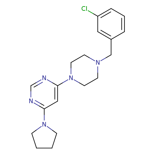 4-{4-[(3-chlorophenyl)methyl]piperazin-1-yl}-6-(pyrrolidin-1-yl)pyrimidine