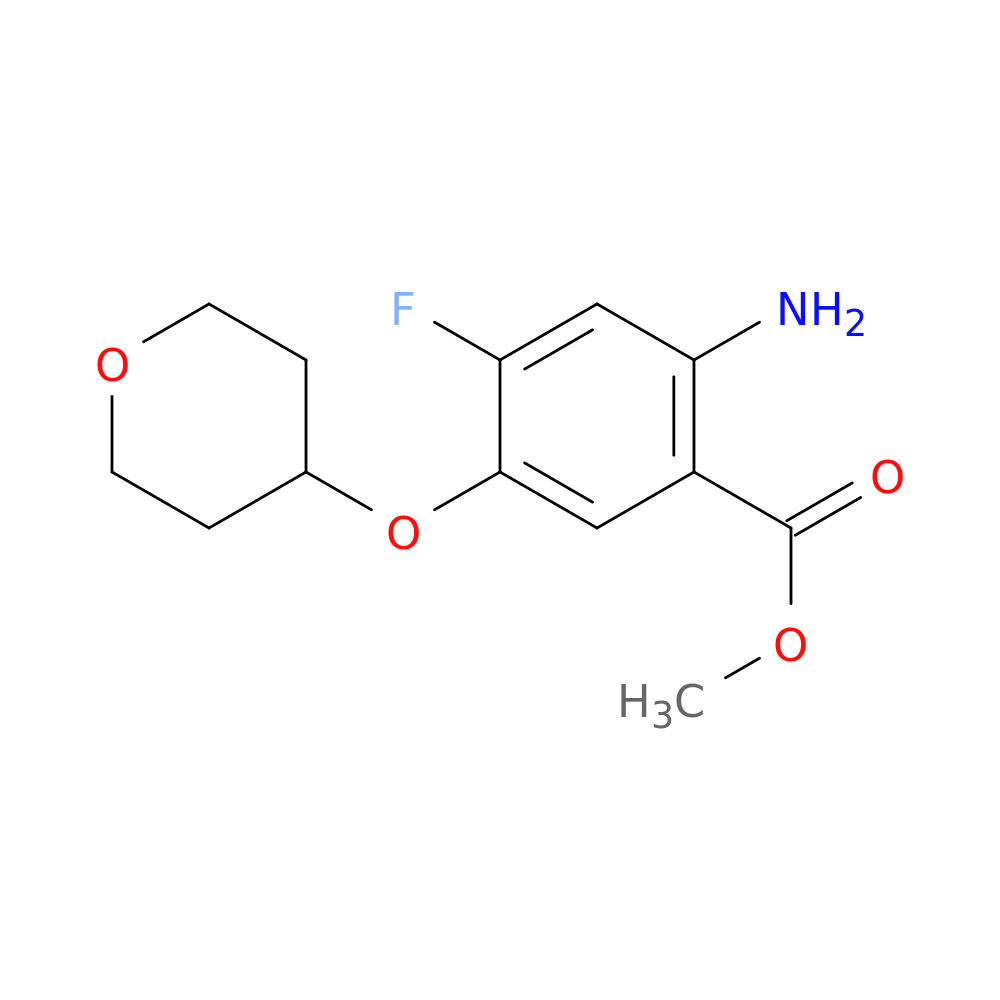 methyl 2-amino-4-fluoro-5-(oxan-4-yloxy)benzoate