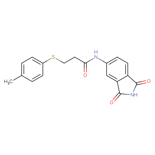 N-(1,3-dioxo-2,3-dihydro-1H-isoindol-5-yl)-3-[(4-methylphenyl)sulfanyl]propanamide