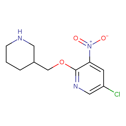 5-Chloro-3-nitro-2-[(piperidin-3-yl)methoxy]pyridine