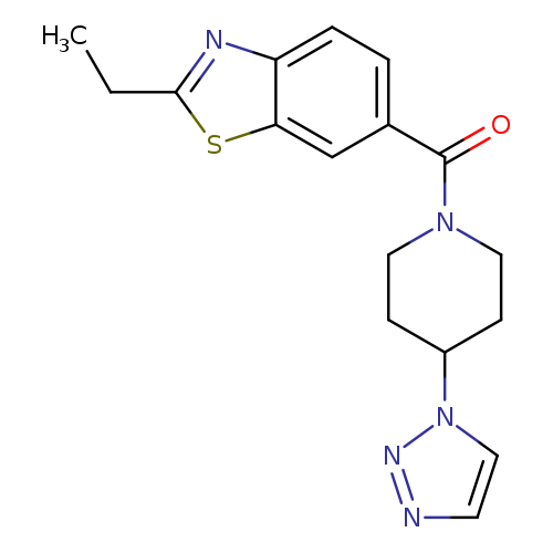 2-ethyl-6-[4-(1H-1,2,3-triazol-1-yl)piperidine-1-carbonyl]-1,3-benzothiazole
