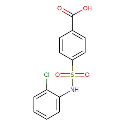 4-[(2-chlorophenyl)sulfamoyl]benzoic acid
