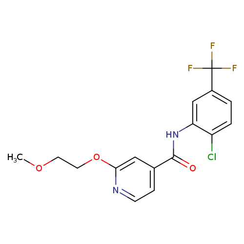 N-[2-chloro-5-(trifluoromethyl)phenyl]-2-(2-methoxyethoxy)pyridine-4-carboxamide