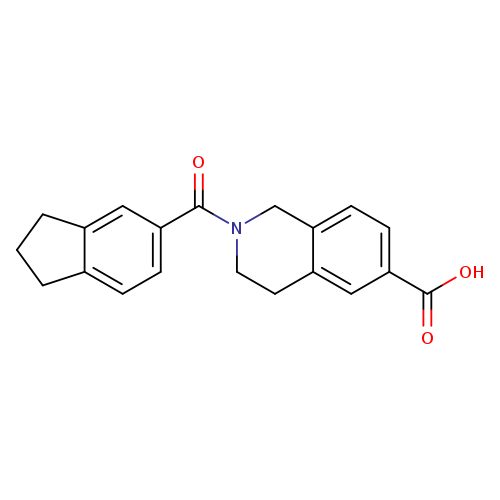 2-(2,3-dihydro-1H-indene-5-carbonyl)-1,2,3,4-tetrahydroisoquinoline-6-carboxylic acid