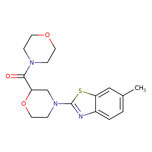 6-methyl-2-[2-(morpholine-4-carbonyl)morpholin-4-yl]-1,3-benzothiazole