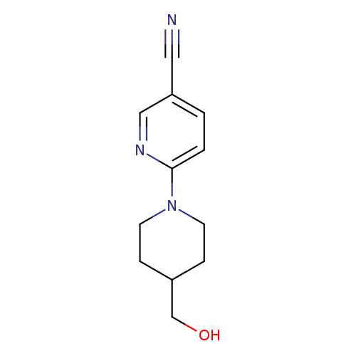 6-[4-(hydroxymethyl)piperidin-1-yl]pyridine-3-carbonitrile