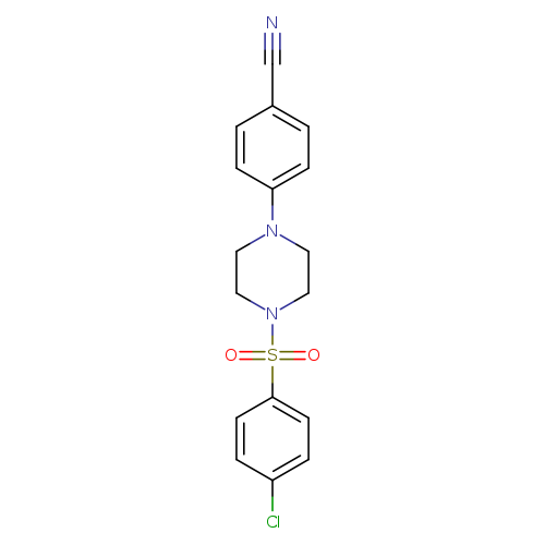 4-[4-(4-chlorobenzenesulfonyl)piperazin-1-yl]benzonitrile