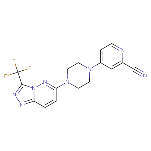 4-{4-[3-(trifluoromethyl)-[1,2,4]triazolo[4,3-b]pyridazin-6-yl]piperazin-1-yl}pyridine-2-carbonitrile