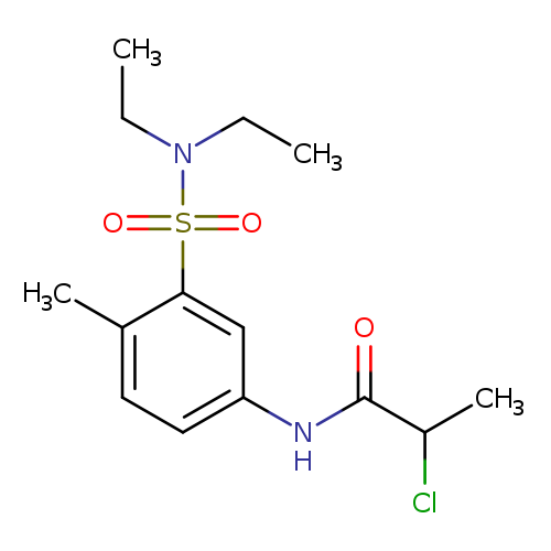 2-chloro-N-[3-(diethylsulfamoyl)-4-methylphenyl]propanamide