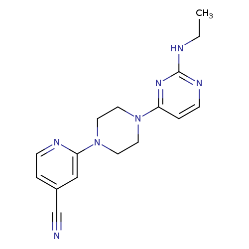 2-{4-[2-(ethylamino)pyrimidin-4-yl]piperazin-1-yl}pyridine-4-carbonitrile