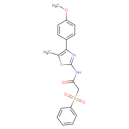 2-(benzenesulfonyl)-N-[4-(4-methoxyphenyl)-5-methyl-1,3-thiazol-2-yl]acetamide