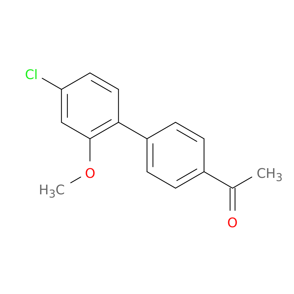4-Acetyl-4'-chloro-2'-methoxybiphenyl)