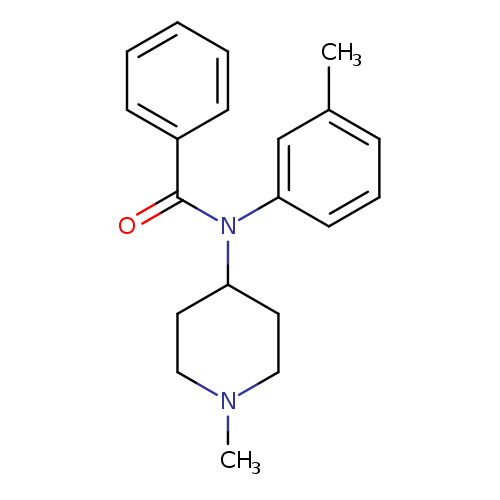 N-(3-methylphenyl)-N-(1-methyl-4-piperidinyl)-benzamide