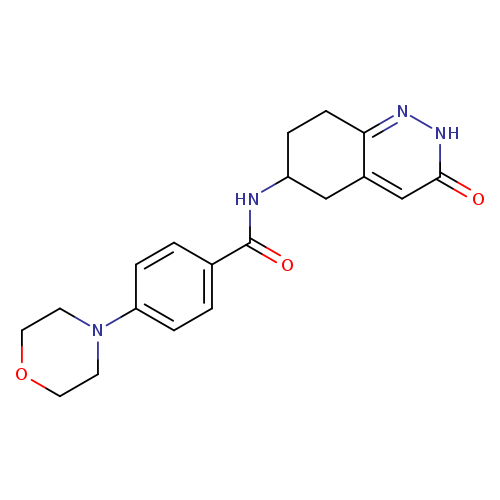 4-(morpholin-4-yl)-N-(3-oxo-2,3,5,6,7,8-hexahydrocinnolin-6-yl)benzamide