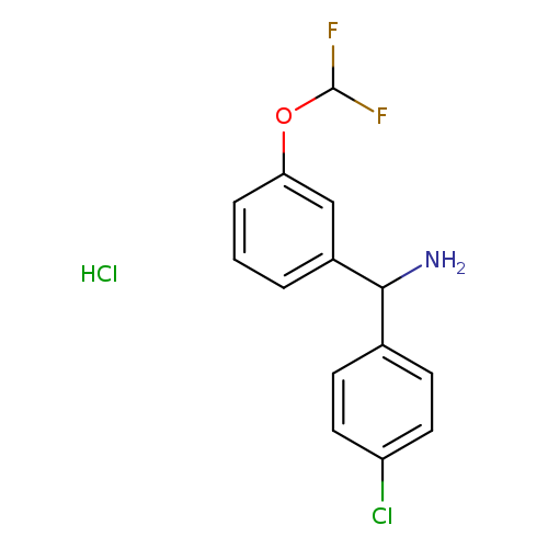 (4-chlorophenyl)[3-(difluoromethoxy)phenyl]methanamine hydrochloride