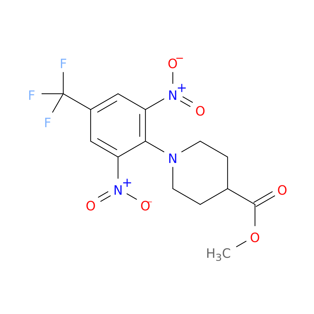 methyl 1-[2,6-dinitro-4-(trifluoromethyl)phenyl]piperidine-4-carboxylate
