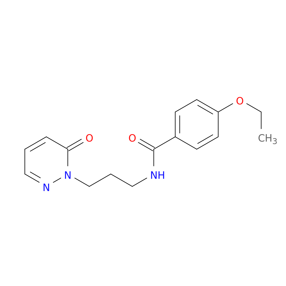 4-ethoxy-N-[3-(6-oxo-1,6-dihydropyridazin-1-yl)propyl]benzamide