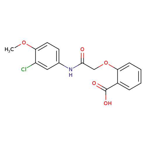2-{[(3-chloro-4-methoxyphenyl)carbamoyl]methoxy}benzoic acid