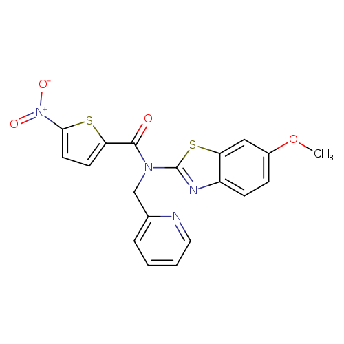 N-(6-methoxy-1,3-benzothiazol-2-yl)-5-nitro-N-[(pyridin-2-yl)methyl]thiophene-2-carboxamide