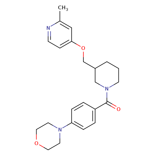 4-[4-(3-{[(2-methylpyridin-4-yl)oxy]methyl}piperidine-1-carbonyl)phenyl]morpholine
