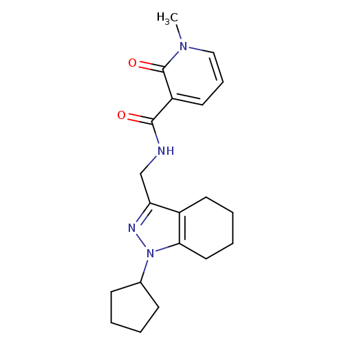 N-[(1-cyclopentyl-4,5,6,7-tetrahydro-1H-indazol-3-yl)methyl]-1-methyl-2-oxo-1,2-dihydropyridine-3-carboxamide