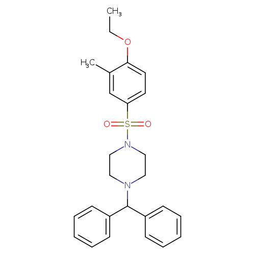 1-(diphenylmethyl)-4-(4-ethoxy-3-methylbenzenesulfonyl)piperazine