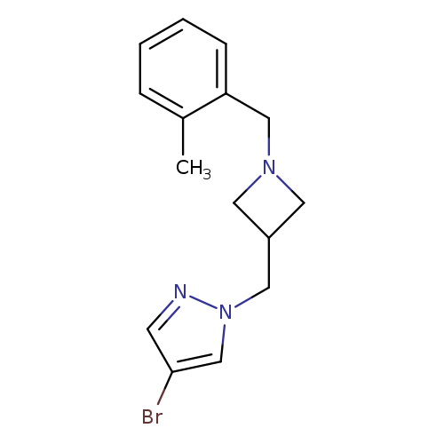 4-bromo-1-({1-[(2-methylphenyl)methyl]azetidin-3-yl}methyl)-1H-pyrazole