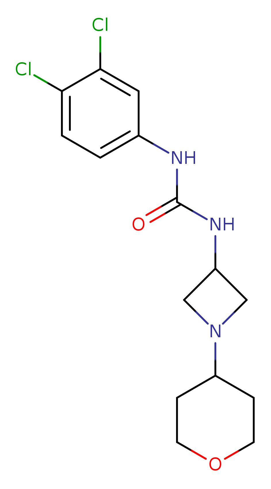 1-(3,4-dichlorophenyl)-3-[1-(oxan-4-yl)azetidin-3-yl]urea