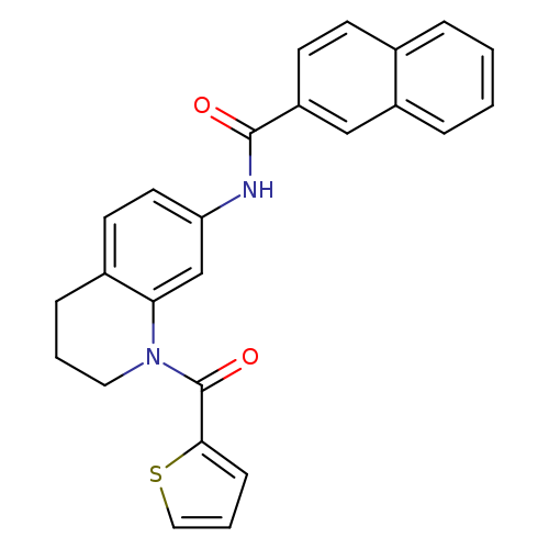 N-[1-(thiophene-2-carbonyl)-1,2,3,4-tetrahydroquinolin-7-yl]naphthalene-2-carboxamide