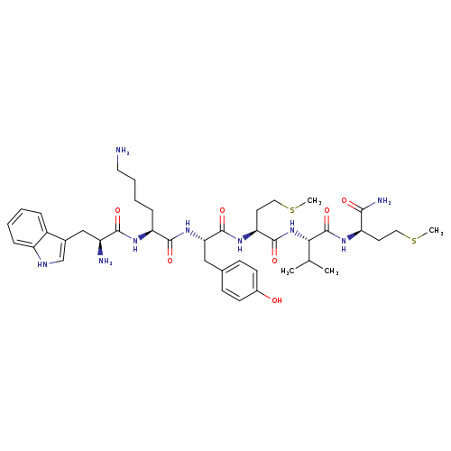 D-Methioninamide, L-tryptophyl-L-lysyl-L-tyrosyl-L-methionyl-L-valyl-