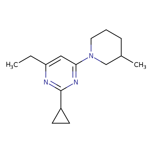 2-cyclopropyl-4-ethyl-6-(3-methylpiperidin-1-yl)pyrimidine