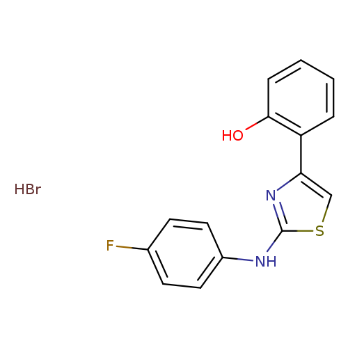 2-(4-Fluorophenyl)amino-4-(2-hydroxyphenyl)-1,3-thiazole hydrobromide
