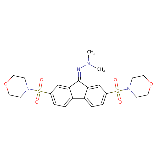 4-{[9-(2,2-dimethylhydrazin-1-ylidene)-7-(morpholine-4-sulfonyl)-9H-fluoren-2-yl]sulfonyl}morpholine