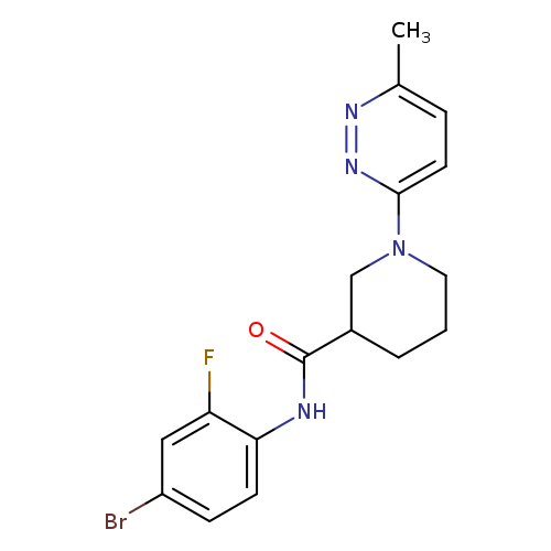 N-(4-bromo-2-fluorophenyl)-1-(6-methylpyridazin-3-yl)piperidine-3-carboxamide
