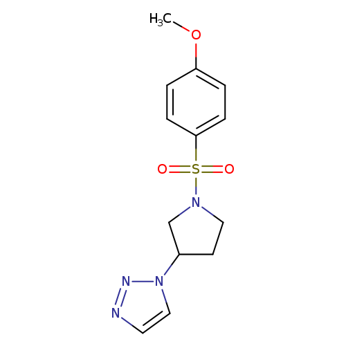 1-[1-(4-methoxybenzenesulfonyl)pyrrolidin-3-yl]-1H-1,2,3-triazole