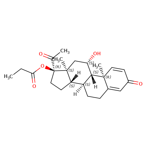 (8S,9S,10R,11S,13S,14S,17R)-17-Acetyl-11-hydroxy-10,13-dimethyl-3-oxo-6,7,8,9,10,11,12,13,14,15,16,17-dodecahydro-3H-cyclopenta[a]phenanthren-17-yl propionate